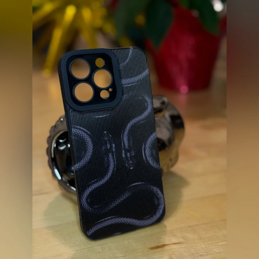 New phone case black snakes for IPhone 15 pro max